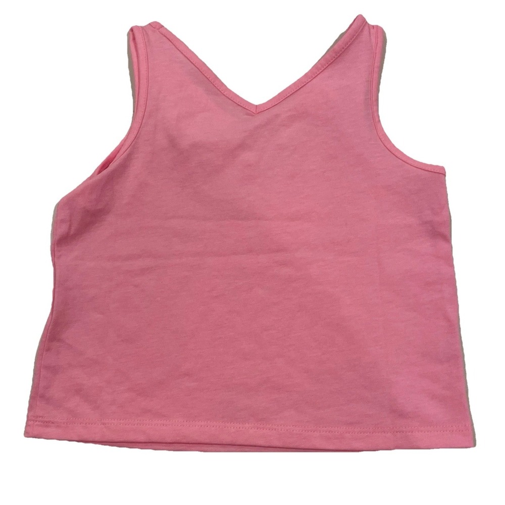 LILLY PULITZER Girls Size XS 2 3 Top Tank Sleeveless PINK Ruffle Blouse Shirt 2T - Picture 3 of 7